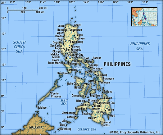 map of philippines. Fact about the Philippines